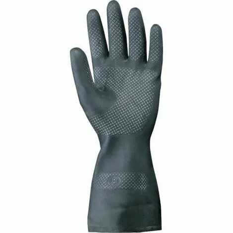 GUANTI NEOPRENE NERI INDUSTRIALI TG.L 8