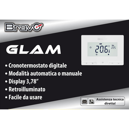 DIGITAL CHRONOTHERMOSTAT GLAM BRAVO