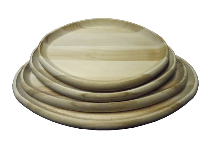 OVAL BEECH WOOD TRAY CM.35X22 H. 2