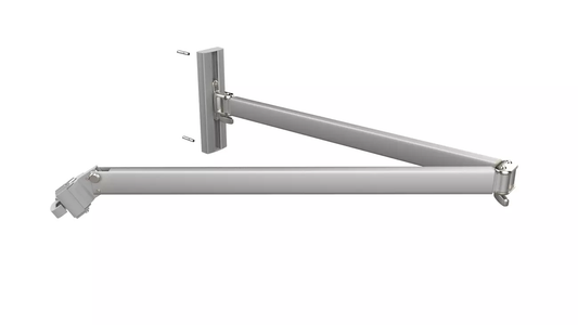 UMBRELLA KIT+KING WALL BRACKET+UMBROSA PARAFLEX SQUARE 190X190 TERRA COVER