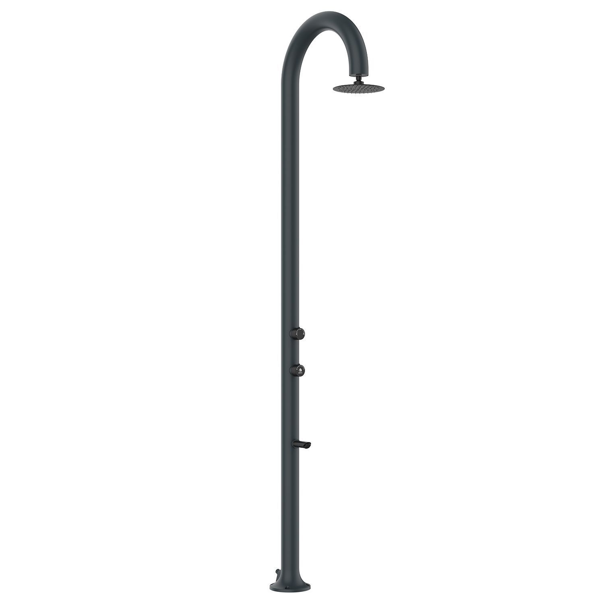 GREY ALUMINIUM OUTDOOR SHOWER