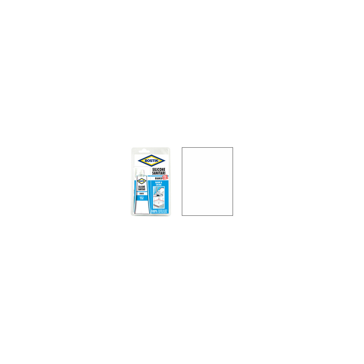 BOSTIK WHITE 60 ML ACETIC SILICONE SEALANT IN TUBE