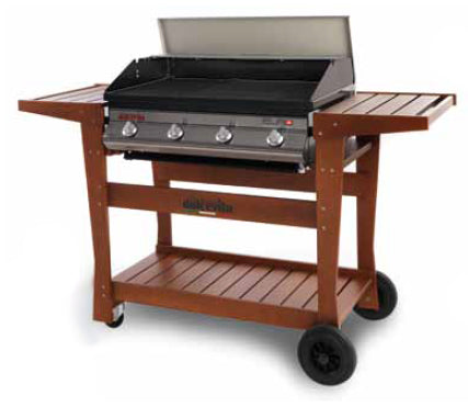 DOLCEVITA EURO 4 GAS BARBECUE WITH STANDARD WOOD TROLLEY