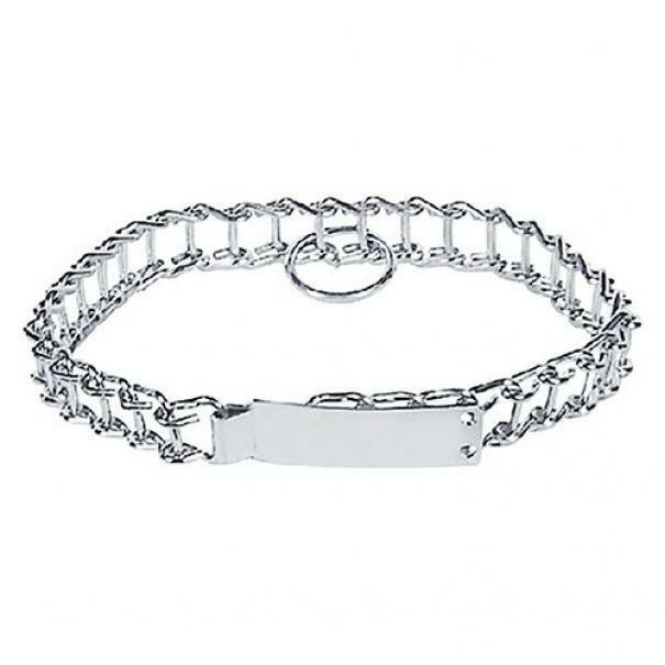 NICKEL PLATED DOG COLLARS A.DOG50P 50 CM