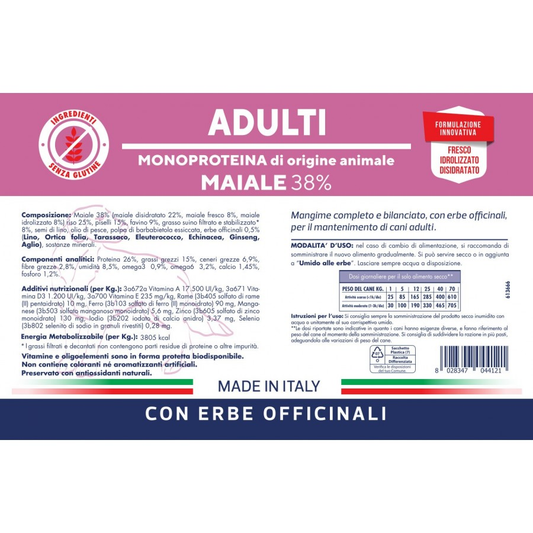 VET LINE ADULT MONOPROTEIN PORK 12