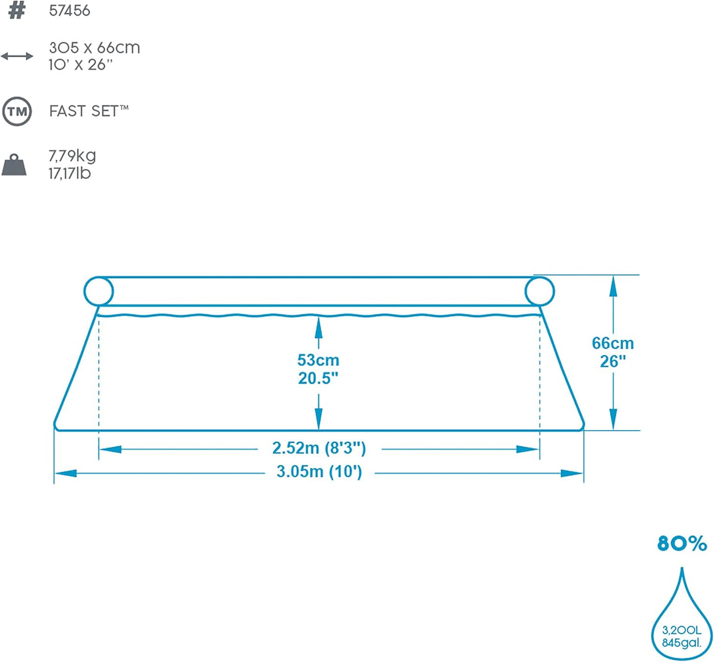 PISCINE TONDE BESTWAY - 57456