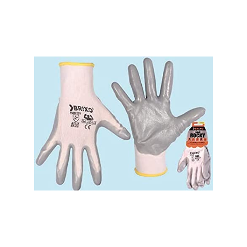 GUANTI BRIXO ROCKY NYLON/NITRILE TAGLIA S