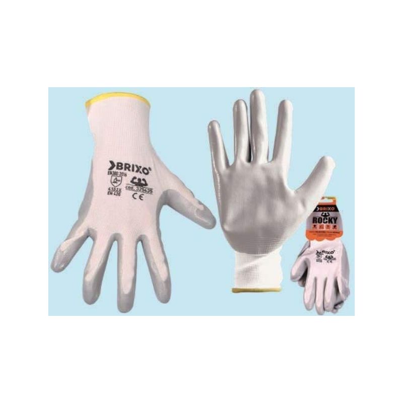 BRIXO ROCKY POLYESTER/NITRILE GLOVES XXL