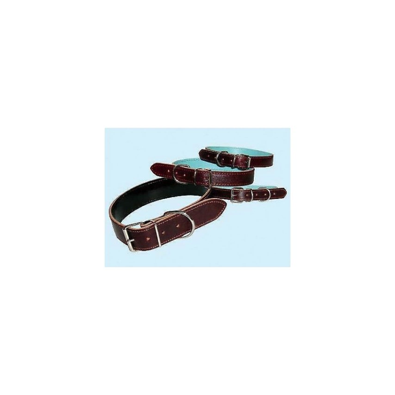 DOG COLLAR NATURAL LEATHER MM.25X550 -50125