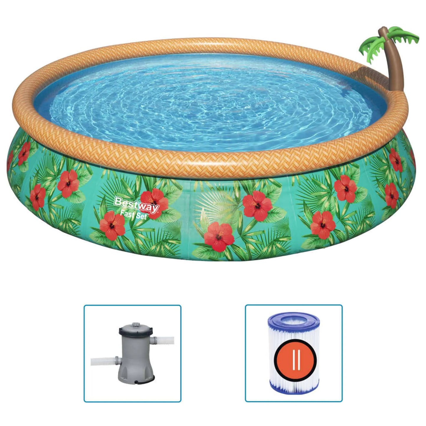PISCINA FUORI TERRA FAST SET PARADISE PALMS 4