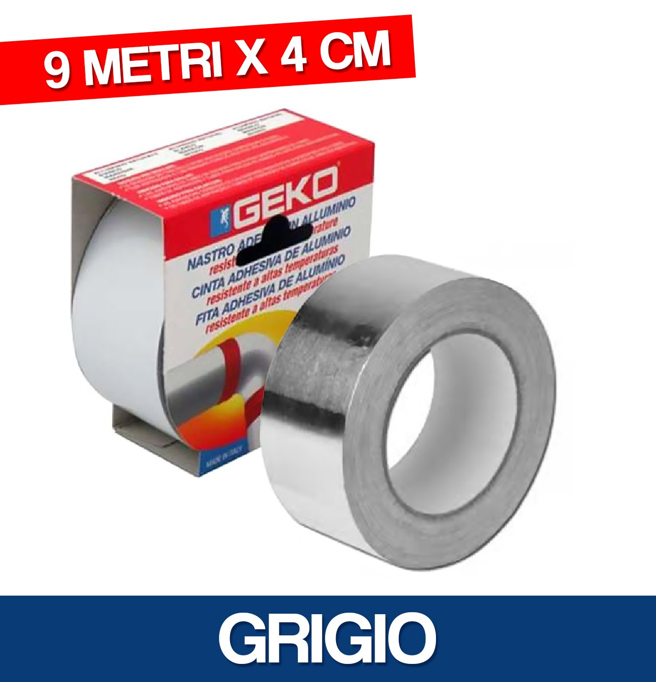 NASTRO ARGENTO CANNE FUMARIE 9M 40MM