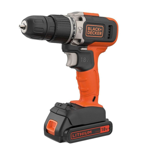 TRAPANO AVVITATORE A BATTERIA LI BLACK+DECKER 18V   BCD 003C1