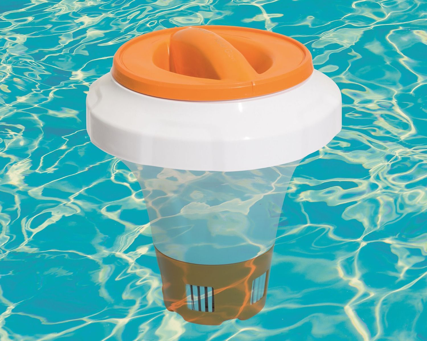 CHEMGUARD CHLORINE DISPENSER WITH KNOB TO AVOID TOUCHING 7 CM CHLORINE TABLETS