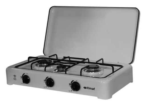 3 BURNER GAS HOB WITH LID