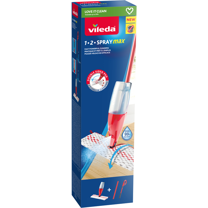 VILEDA SPRAY MAX MOP WITH MICROFIBRE CLOTH