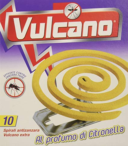 VULCANO MOSQUITO COILS EXTRA CITRONELLA/GERANIUM 10 PCS
