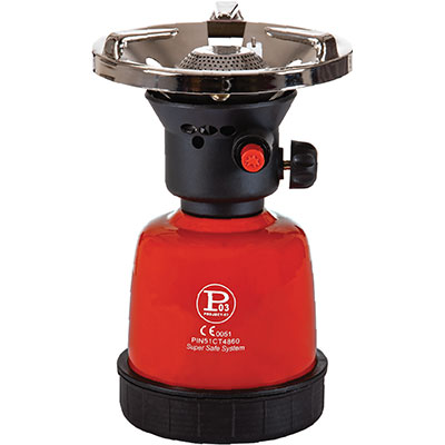 GAS CARTRIDGE STOVE PIEZO COOK PAINTED STEEL 2 KW