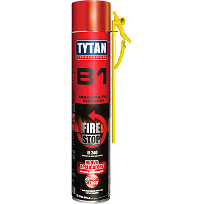 SCHIUMA POLIURETANICA ANTIFUOCO TYTAN MANUALE EI 240 ML 750