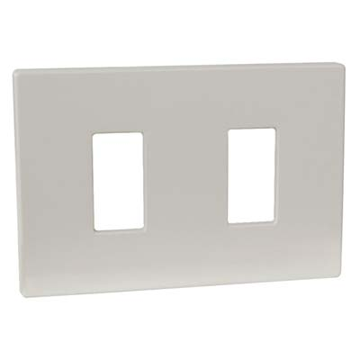 ECONOMIC MAGIC 2-GANG LIGHT SWITCH COVER PLATE 1PC WHITE