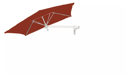 UMBRELLA KIT+KING WALL BRACKET+UMBROSA PARAFLEX SQUARE 190X190 TERRA COVER