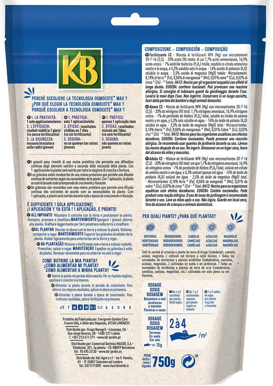 OSMOCOTE FERTILIZER FOR ACID-LOVING PLANTS X HYDRANGEAS