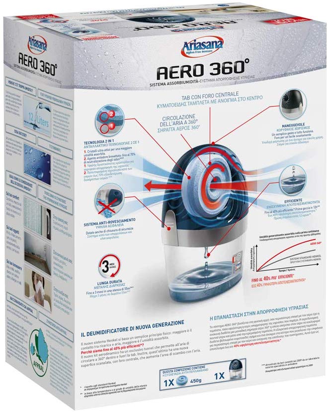 AERO 360° DEHUMIDIFIER 1+1 FREE REFILL