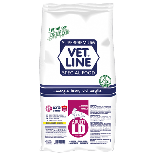 VET LINE ADULTI LD TAGLIA PICCOLA AGNELLO 3 KG