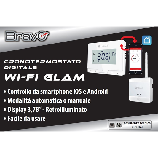 GLAM WIRELESS CHRONOTHERMOSTAT WITH APP