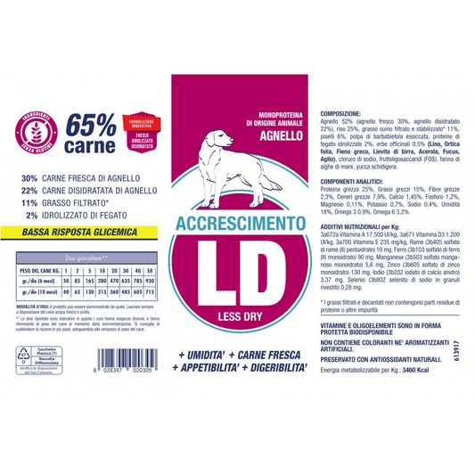 VET LINE ACCRESCIMENTO LD AGNELLO 3 KG