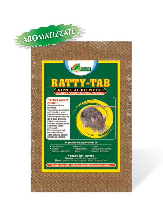 RATTY-TAB MOUSE GLUE TRAP 19 X 28 cm (2 pcs)