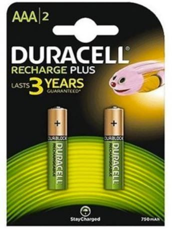 DURACELL RECHARGEABLE AAA BATTERIES BL2PZ
