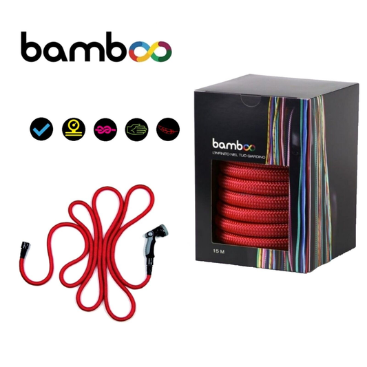 TUBO BAMBOO  FORTE ROSSO MT 15