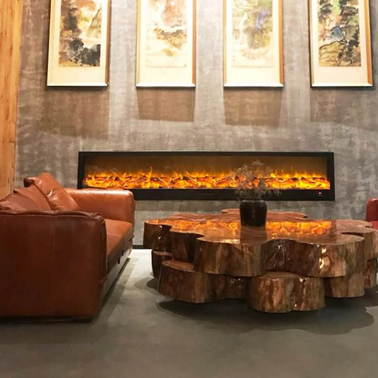 IMPOSING INDOOR FIREPLACE