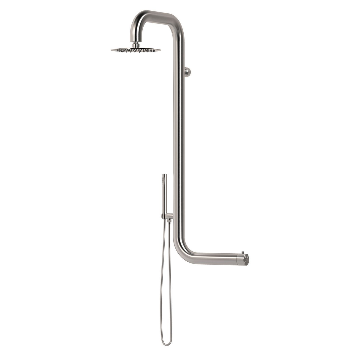 Doccia per esterno a muro in inox Sined