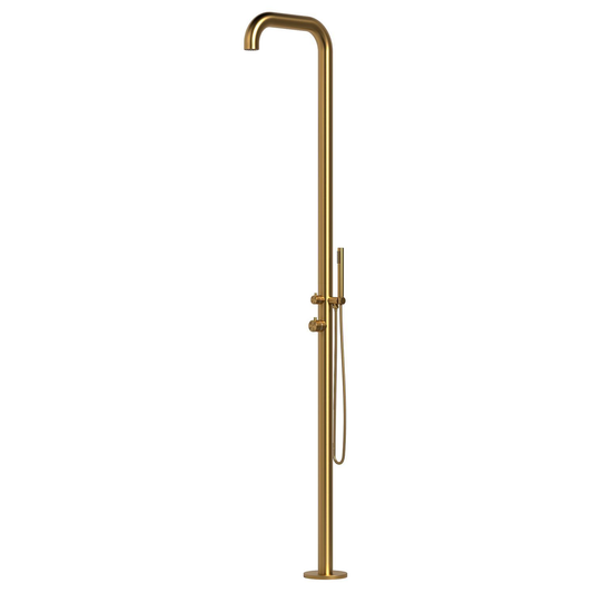 Doccia esterna acciaio inox colore oro Sined