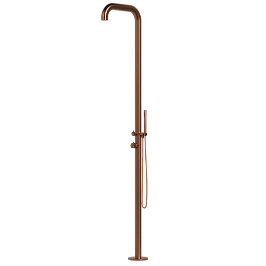 Doccia esterna inox oro rosa Sined