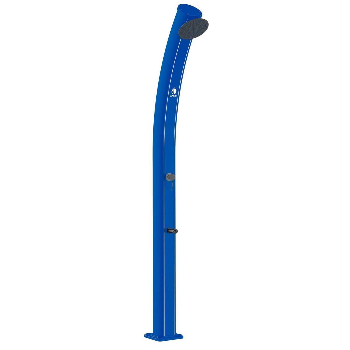 BLUE ALUMINUM SOLAR SHOWER