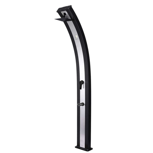 SINED ELLA BLACK ALUMINUM SOLAR SHOWER