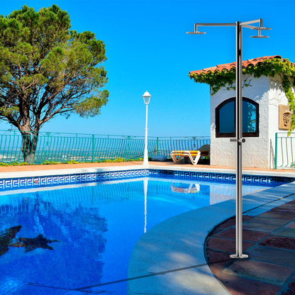 TRIPLE OUTLET OUTDOOR SHOWER STATION