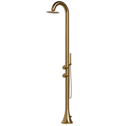 Doccia color oro in acciaio inox nautico