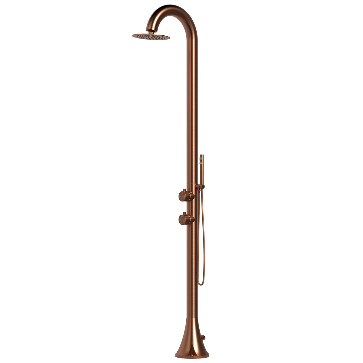 Doccia in acciaio inox colore oro rosa