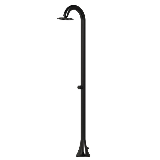 BLACK STAINLESS STEEL OUTDOOR TIMED SHOWER