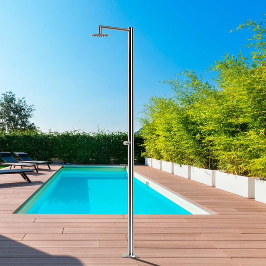 OUTDOOR STAINLESS STEEL SHOWER COLUMN