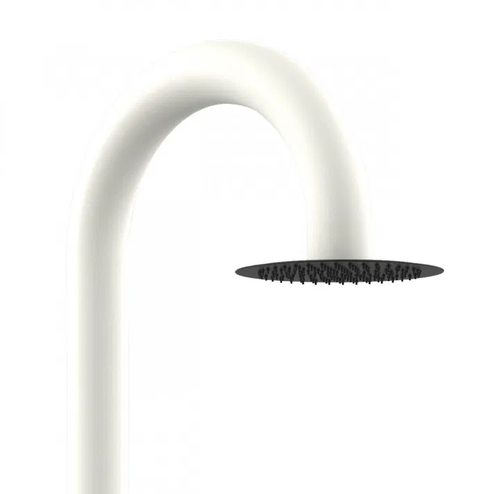 WHITE SHOWER HOT AND COLD WATER
