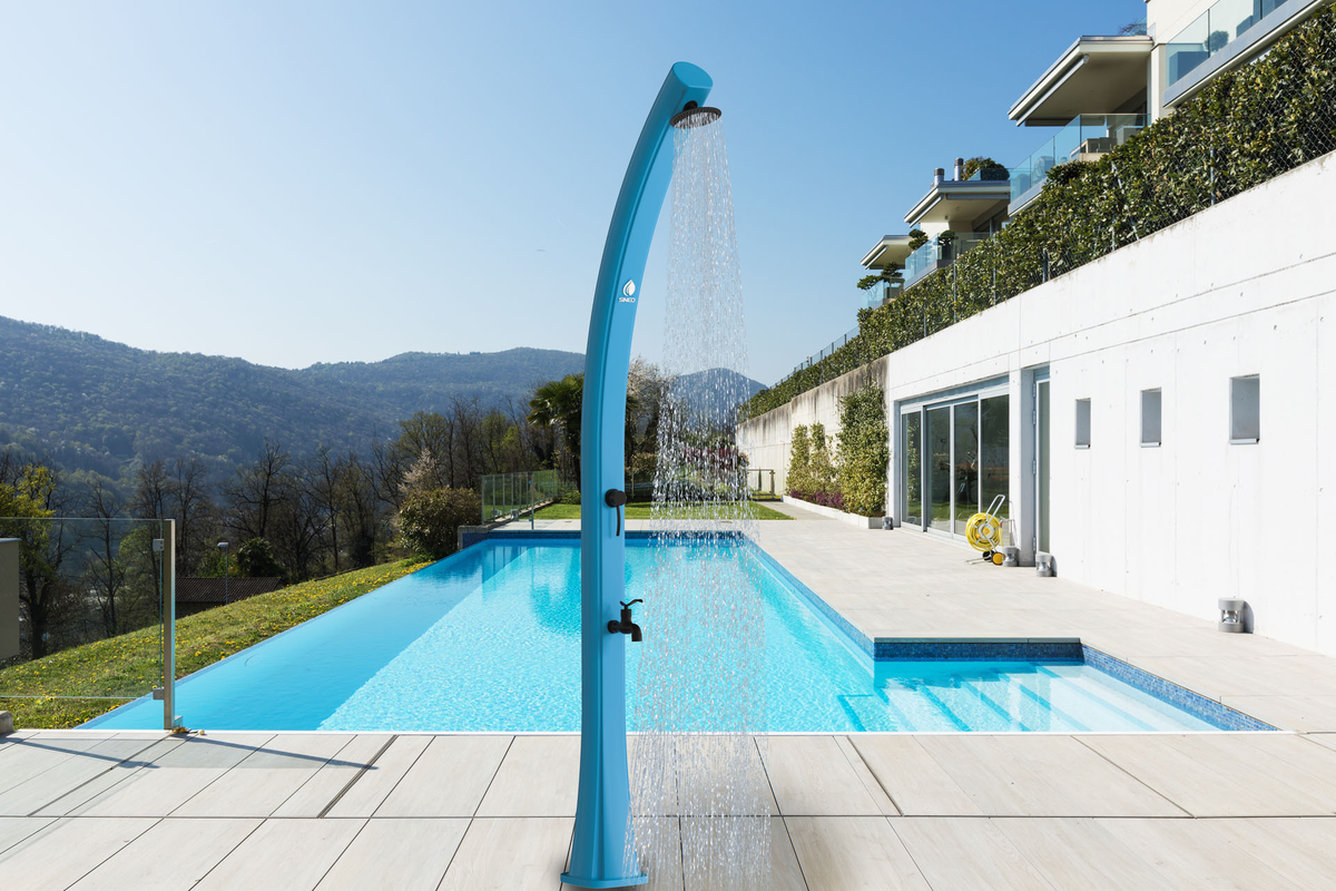 Doccia blu per piscina Sined