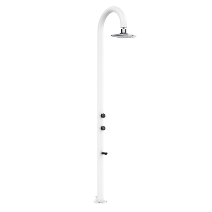 Doccia bianca in alluminio soffione LED Sined