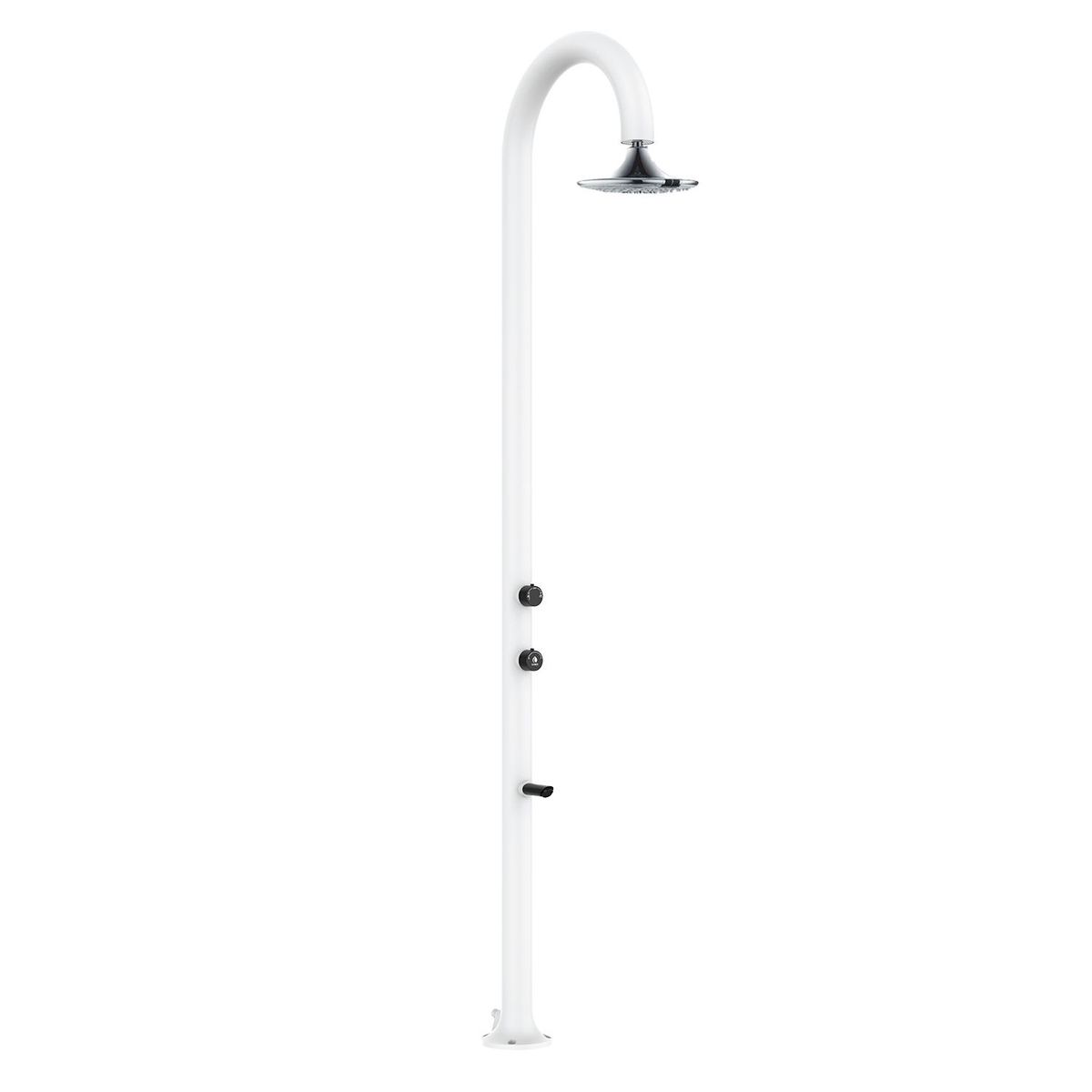 Doccia bianca con soffione LED 3 getti