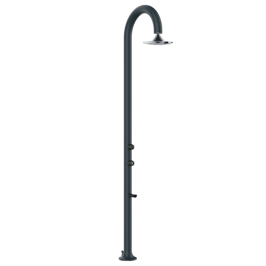 Doccia grigia con soffione led 3 getti Sined
