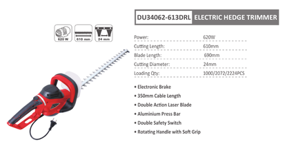 TAGLIASIEPI ELETTRICO 620W 61 CM
