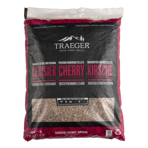 Pellets da legno Cherry naturale certificato FSC per barbecue a pellet - 9 kg